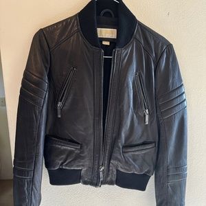 Michael Kors Authentic Leather Jacket Small EUC